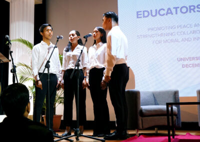 Opening Program starting with a Prayer National Anthem at the Educators Congress