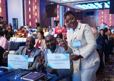 GPF Tanzania field director, Ms. Martha Nghambi, with other Africa delegates
