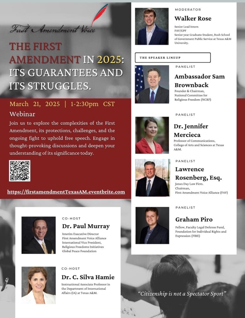 Webinar poster titled