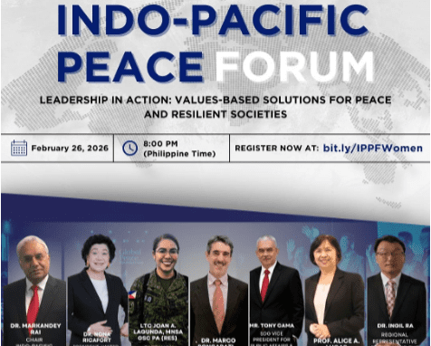 GPF Asia Pacific Convenes Indo-Pacific Peace Forum on Values-Based Leadership for Lasting Peace