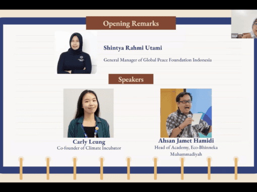 UGen Webinar Encourages Youth to Take Action for Environmental Sustainability and Peacebuilding